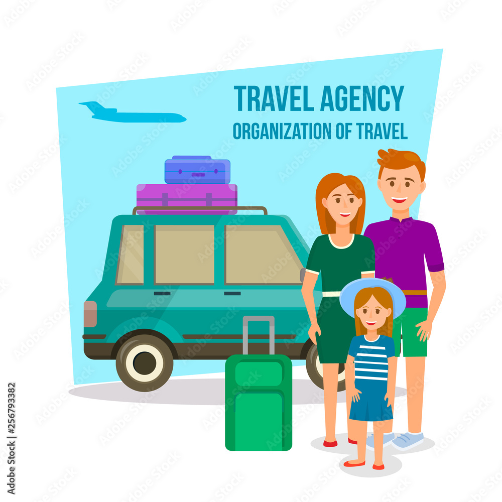 Parents Traveling with Daughter in Summer Time Parents Traveling with Daughter in Summer Time