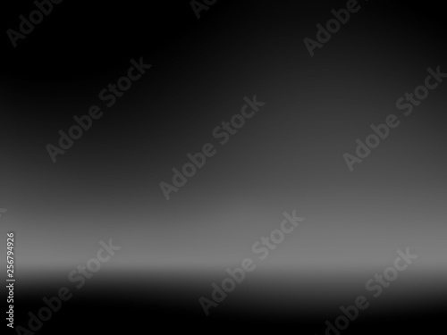 Black and gray background. Abstract black background for web design templates, christmas, halloween, valentine, product studio room and business report with smooth gradient color.