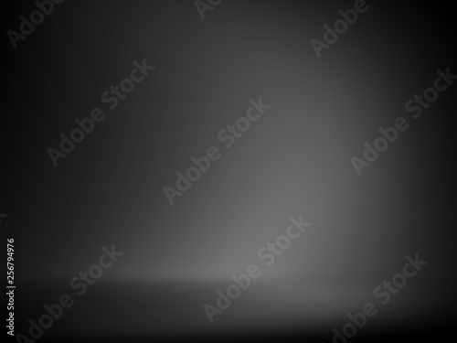 Black and gray background. Abstract black background for web design templates, christmas, halloween, valentine, product studio room and business report with smooth gradient color.