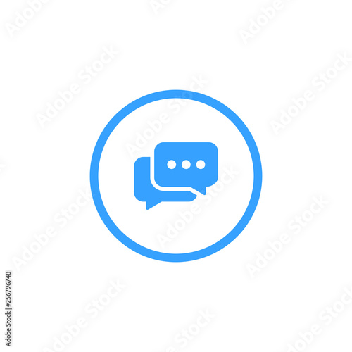 Modern communication contact us icon