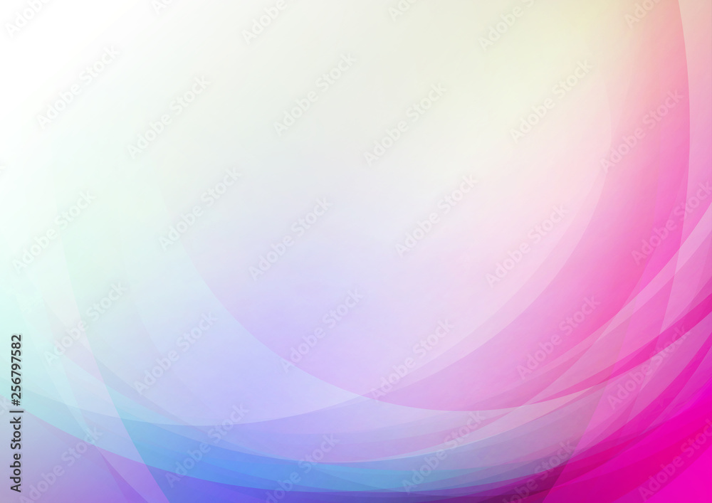 Fototapeta premium Abstract curved colors background