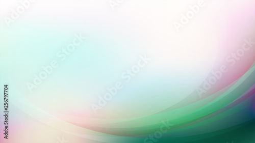 Abstract curved on white green background