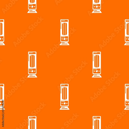 Oil heater pattern vector orange for any web design best