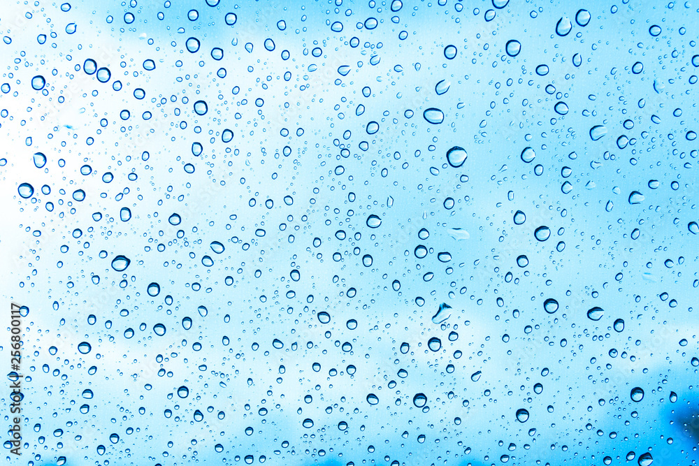 Water drops on glass, rain drop Water drops on glass, rain drop