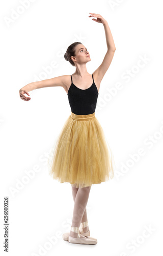 Beautiful young ballerina o...