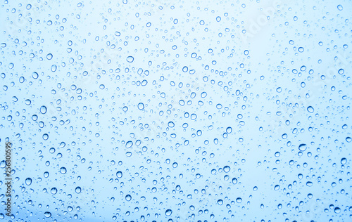 Water drops on glass, rain drop 