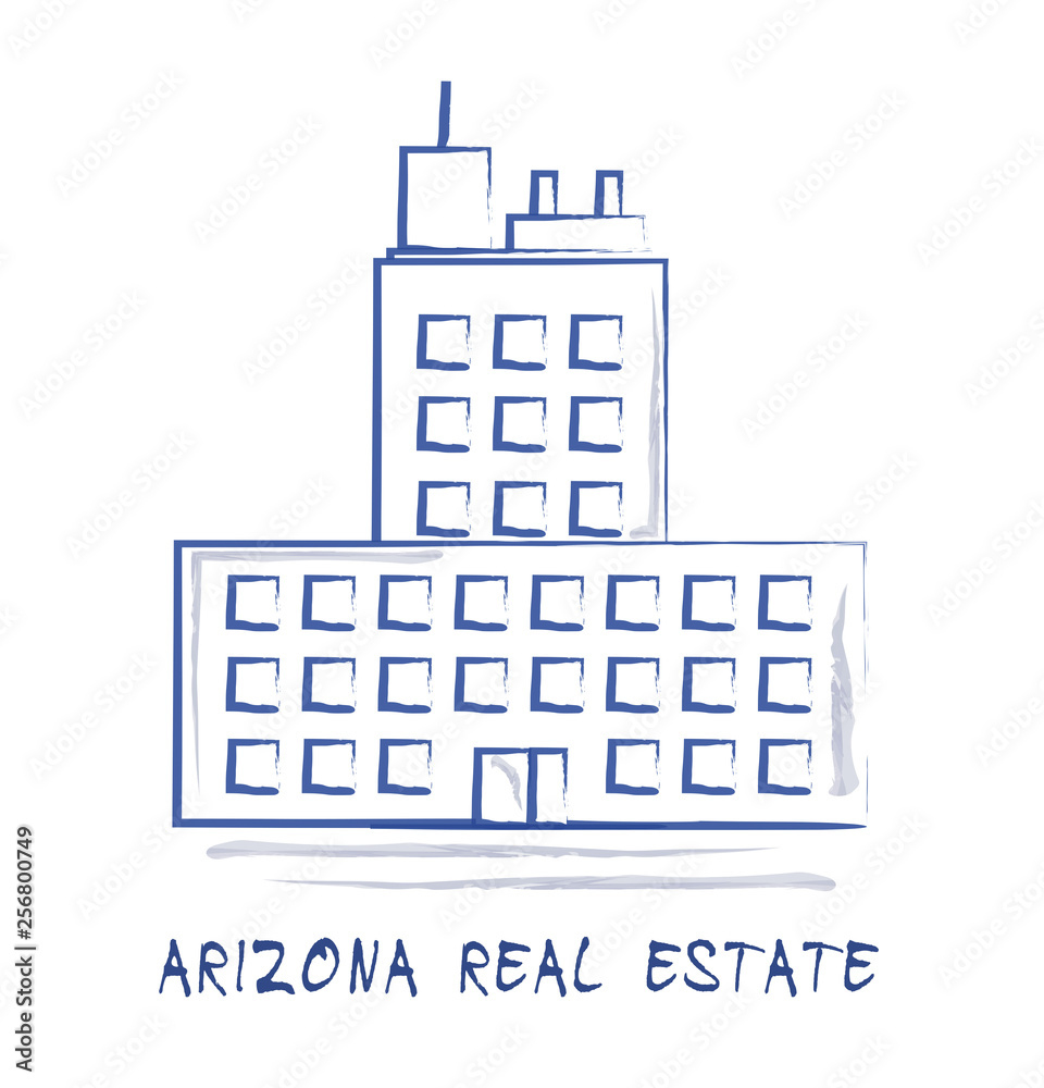 Arizona Real Estate Icon Represents Purchasing Or Buying In Az Usa 3d Illustration Arizona Real Estate Icon Represents Purchasing Or Buying In Az Usa 3d Illustration