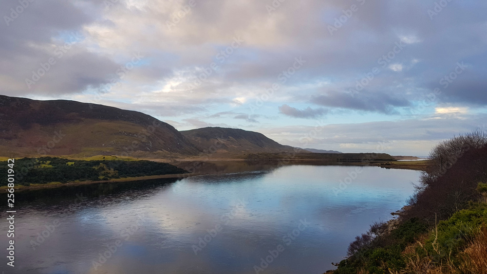 The beautiful tongue lake in Scotland, UK.