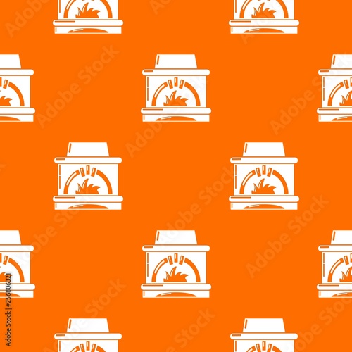 Blast furnace pattern vector orange for any web design best
