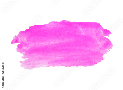 Rainbow colors watercolor paint stains vector background.