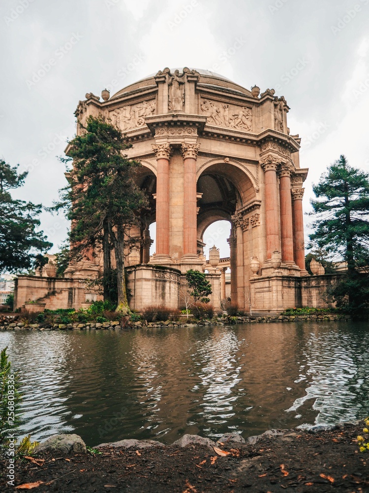 Palace of Fine Arts, San Francisco. A view of the Palace of Fine Arts, in San Francisco