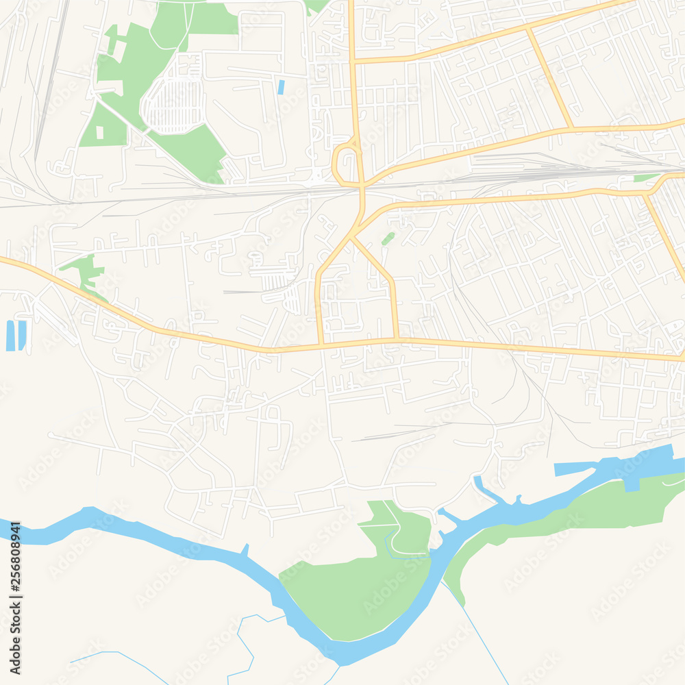 Pinsk, Belarus printable map