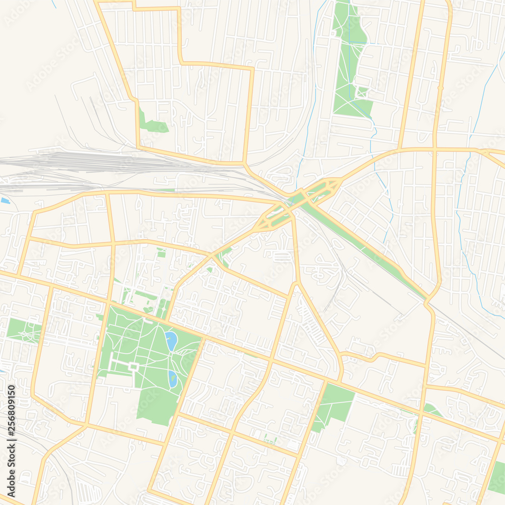 Maladzyechna, Belarus printable map