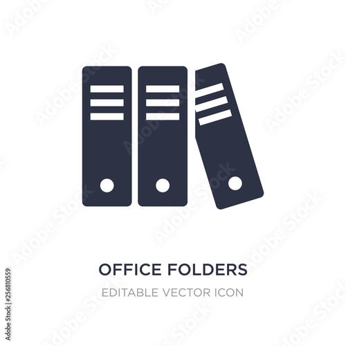 office folders icon on white background. Simple element illustration from UI concept.