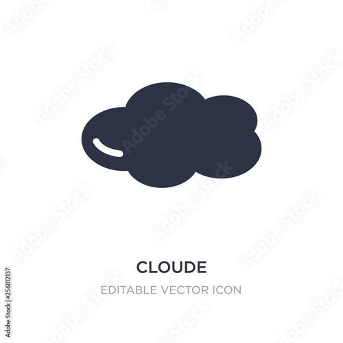 cloude icon on white background. Simple element illustration from Weather concept.