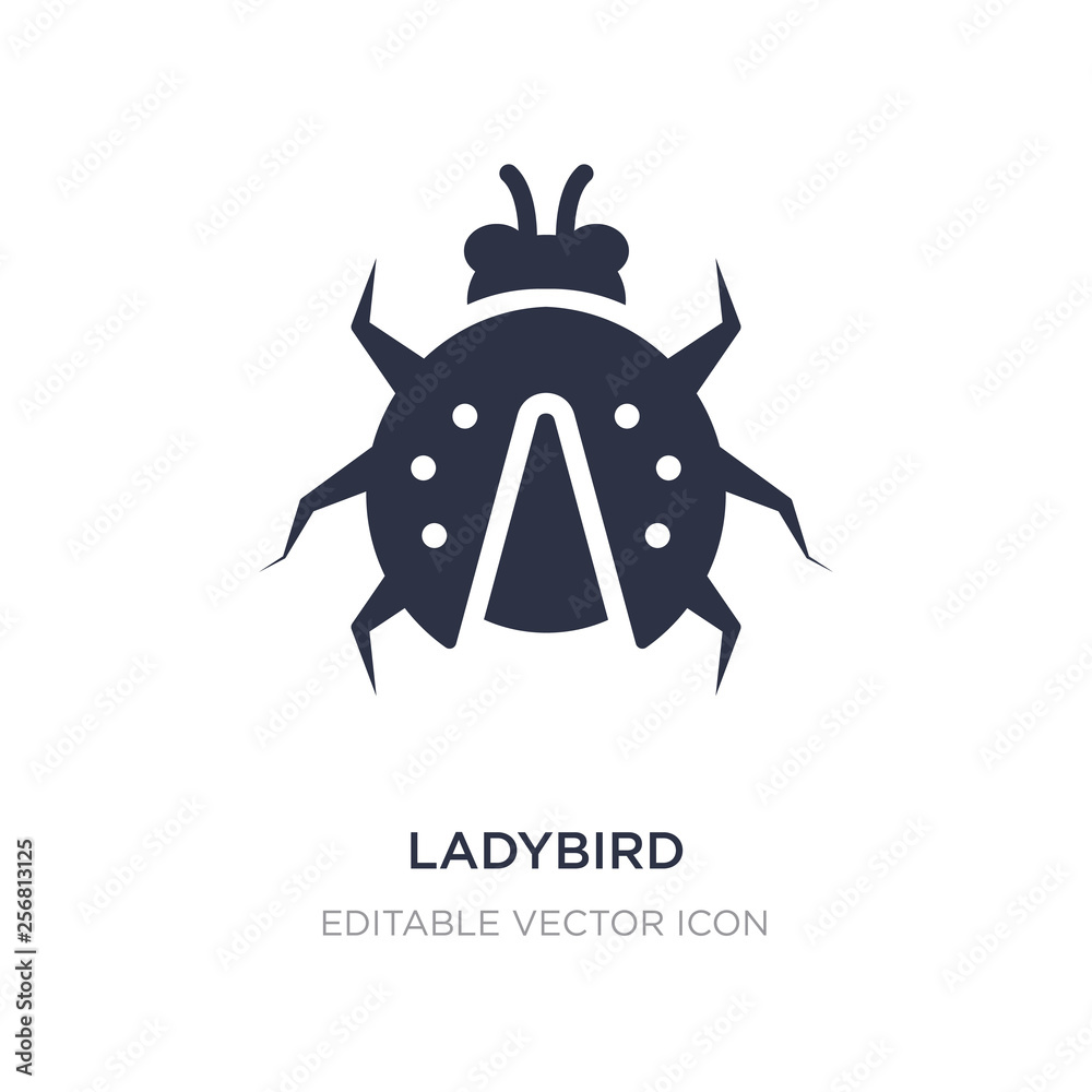 ladybird icon on white background. Simple element illustration from Animals concept. ladybird icon on white background. Simple element illustration from Animals concept.