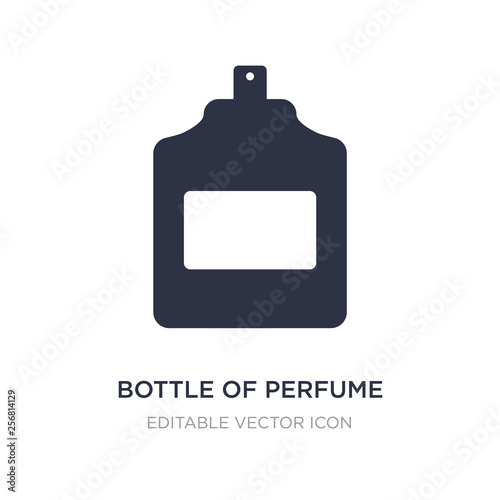 bottle of perfume icon on white background. Simple element illustration from Art concept.