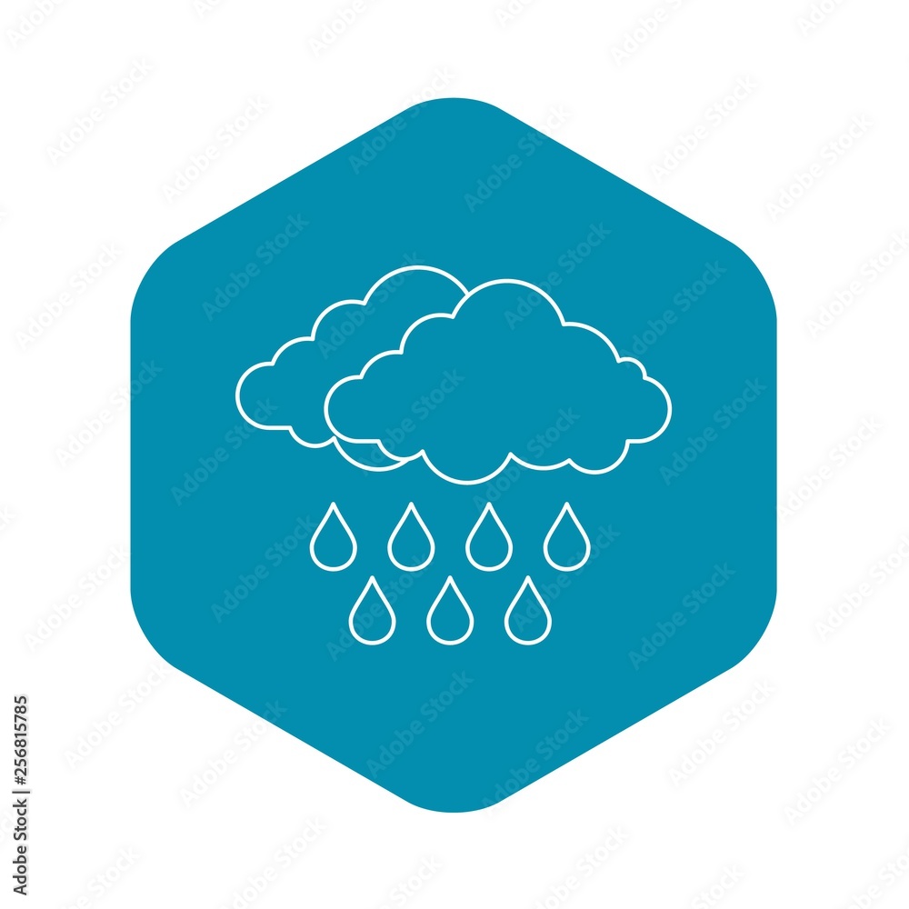 Cloud icon. Outline illustration of cloud vector icon for web Cloud icon. Outline illustration of cloud vector icon for web