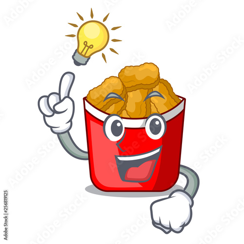Have an idea chicken nuggets in a mascot bowl