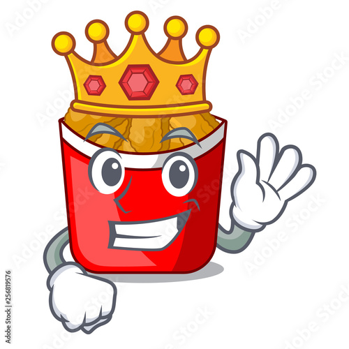 King chicken nuggets in a mascot bowl