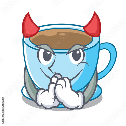Devil milk tea in character the shape