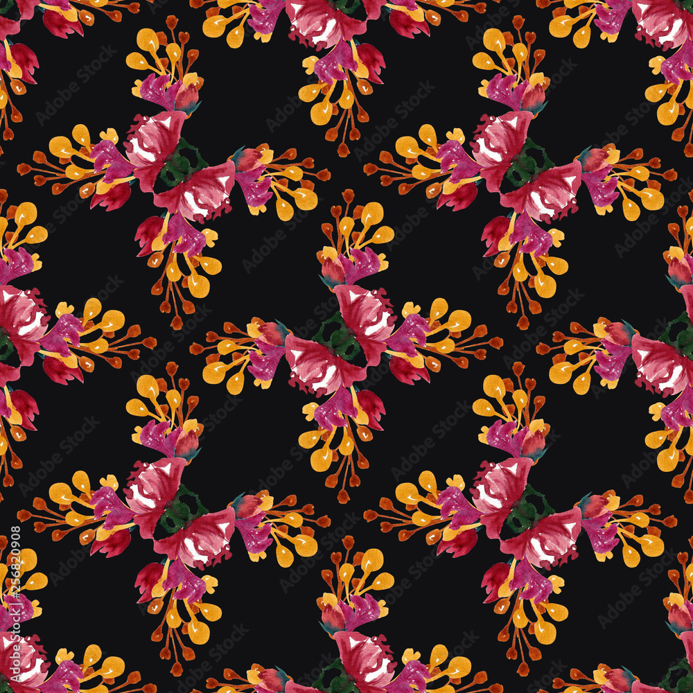 Obraz premium .watercolor leaf patterns