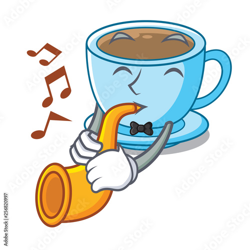 With trumpet milk tea in character the shape