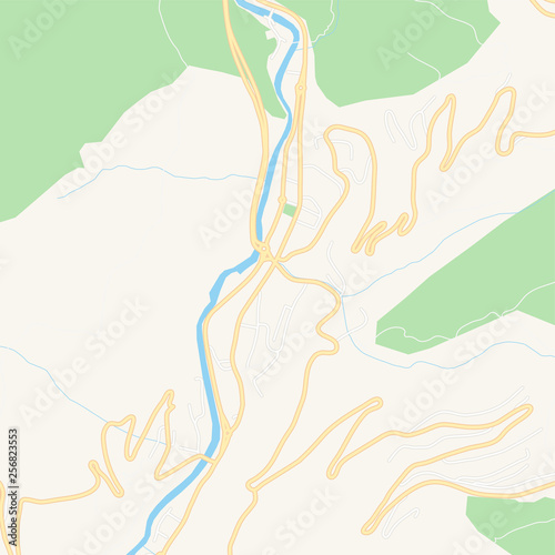 Sant Julia de Loria, Andorra printable map photo