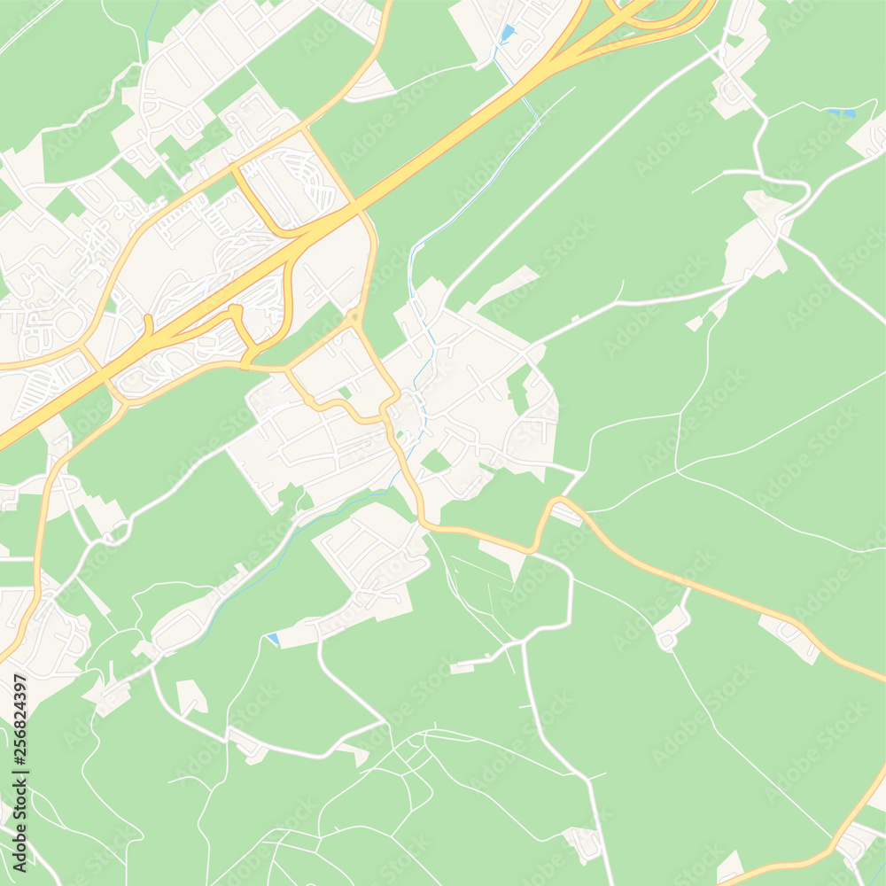 Ansfelden, Austria printable map