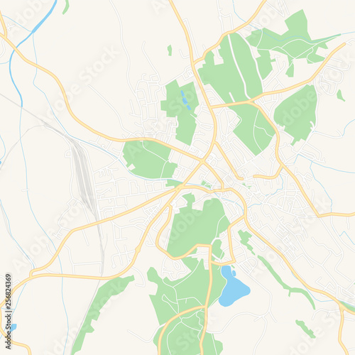 Saalfelden, Austria printable map