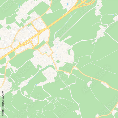 Ansfelden, Austria printable map