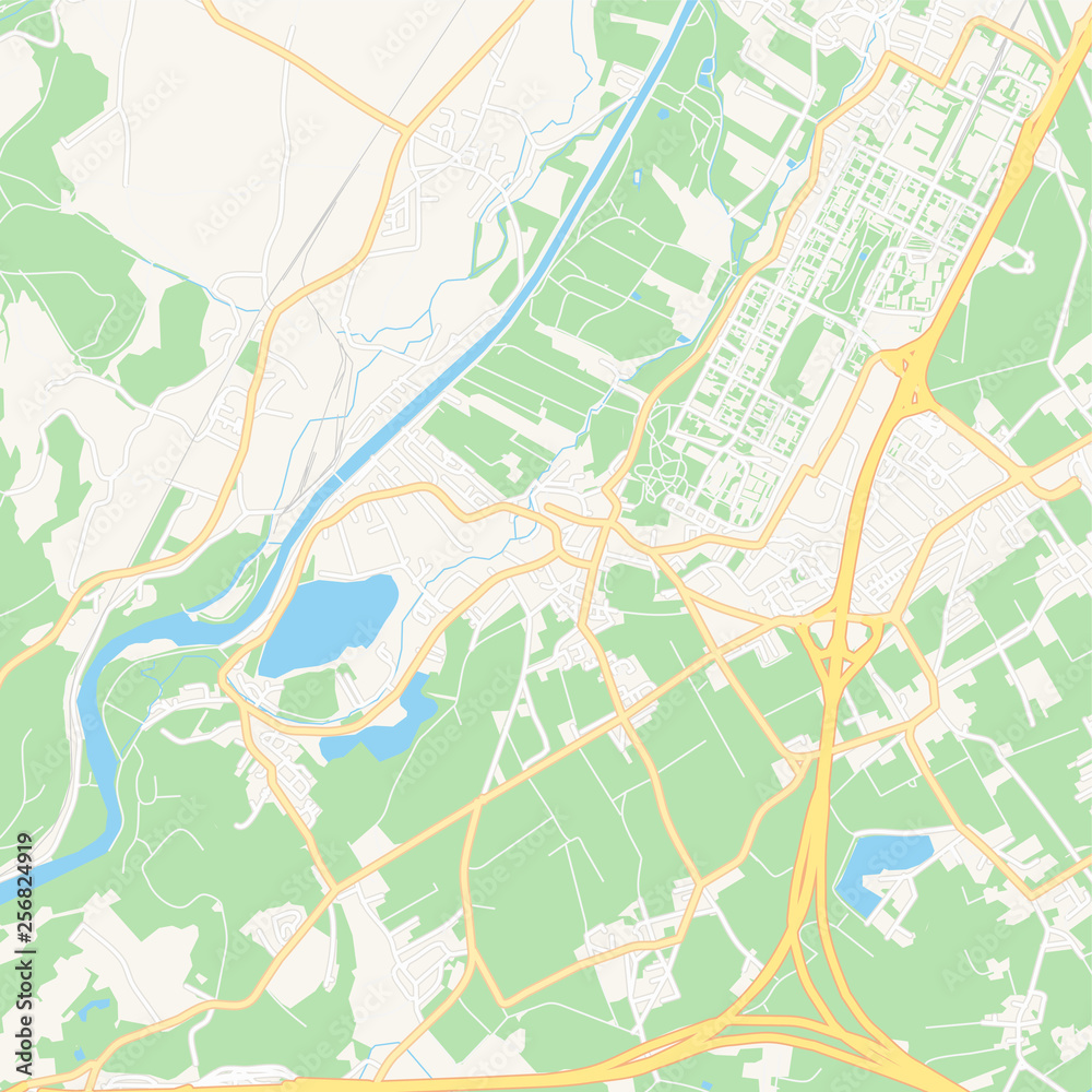 Wals-Siezenheim, Austria printable map