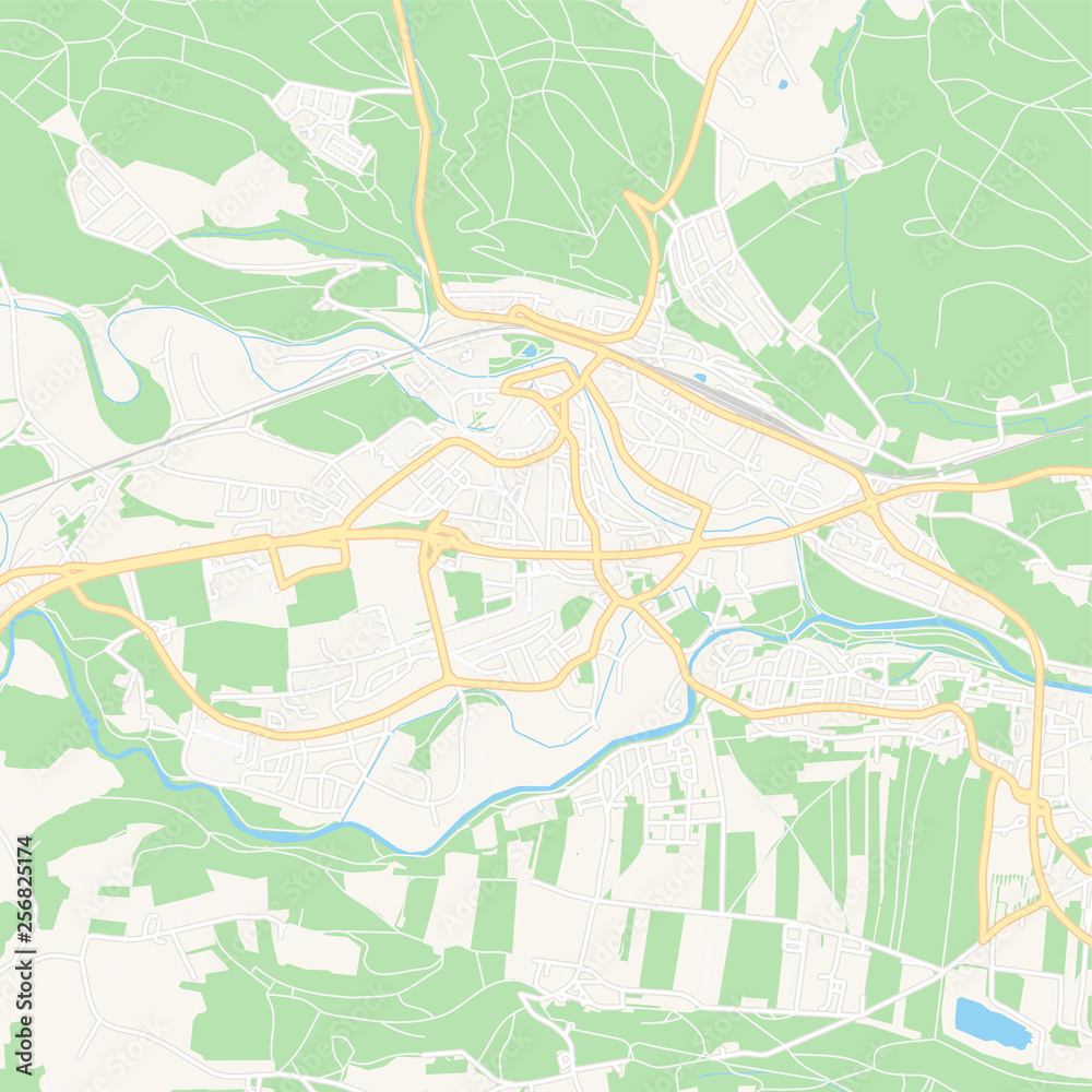 Vocklabruck, Austria printable map