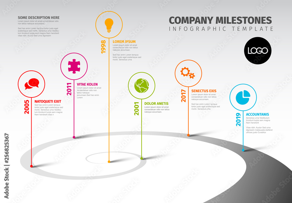 Evolution timeline template Stock Vector | Adobe Stock