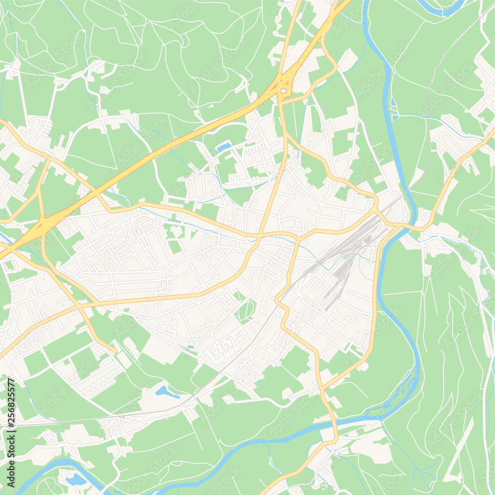 Knittelfeld, Austria printable map