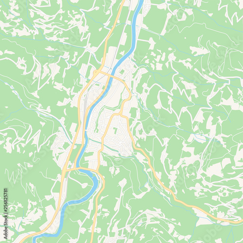Sankt Johann im Pongau, Austria printable map