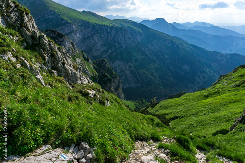 Stunning summer mountain landscape. Western Tatras. Poland.