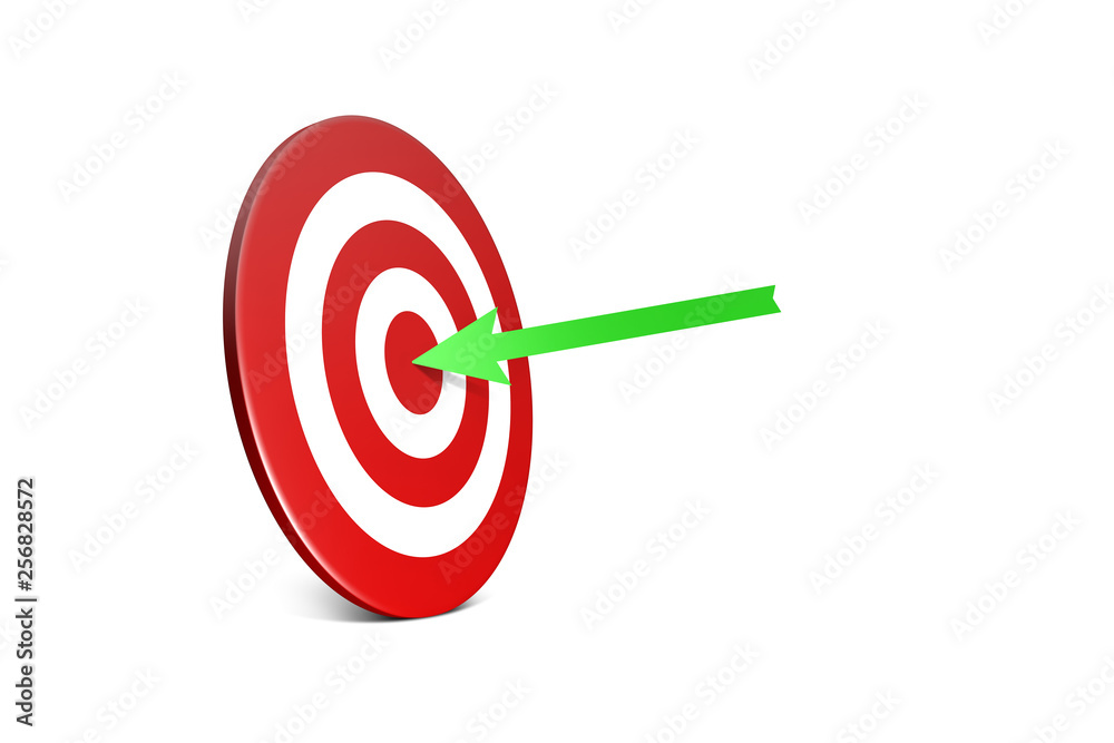 Archery Target Board Symbol on White Archery Target Board Symbol on White