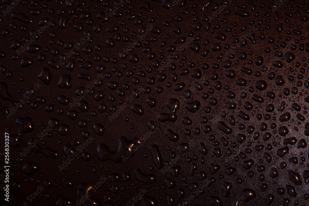 Water drops on a black background. Water drops on a black background.