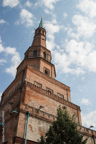 Syuyumbike Tower on the territory of the Kazan Kremlin, Russia.