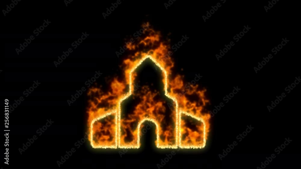 place of worship symbol inflames. Then disappears. In - Out loop. Alpha channel Premultiplied - Matted with color black place of worship symbol inflames. Then disappears. In - Out loop. Alpha channel Premultiplied - Matted with color black