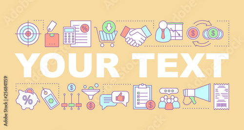 Marketing word concepts banner