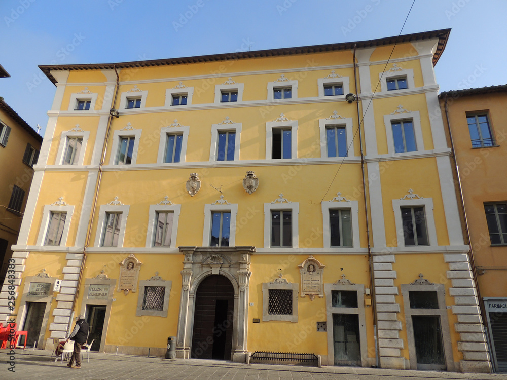 Town Hall of Umbertide, Umbria, Italy.