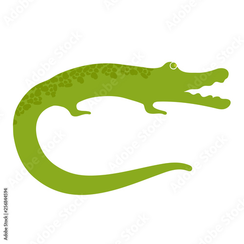 Crocodile in Cartoon Style. Vector Illustration.