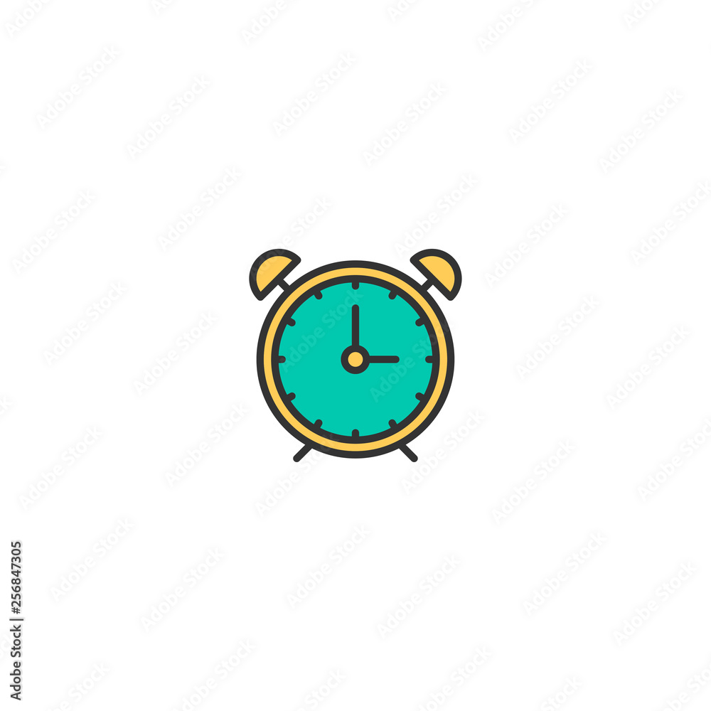 Alarm icon design. Essential icon vector design Alarm icon design. Essential icon vector design