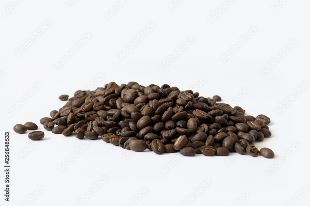 coffee beans isolated on white background coffee beans isolated on white background