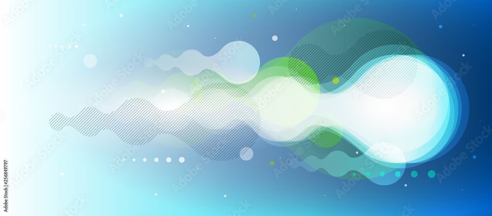 Abstract flow shapes backround