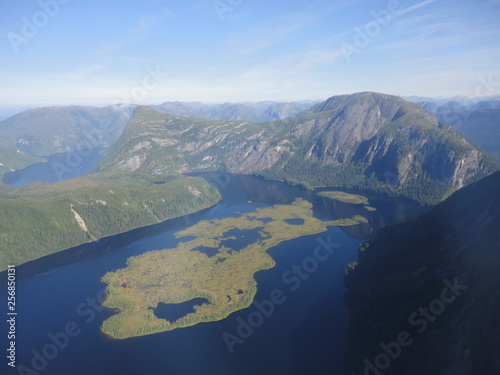 Ariel View of Misty Fjords in Ketchikan Alaska Tongass National Forest