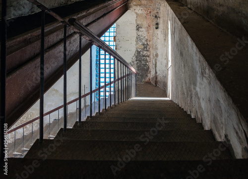 Stairs in old water tower.