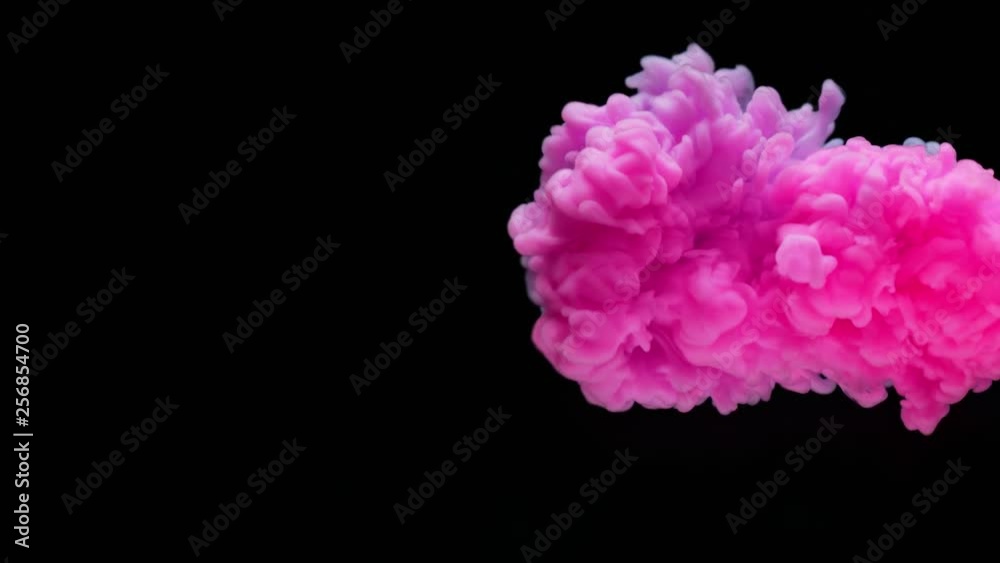 Super slowmotion shot of color inks in water. Shot with high speed camera at 4K. Super slowmotion shot of color inks in water. Shot with high speed camera at 4K.